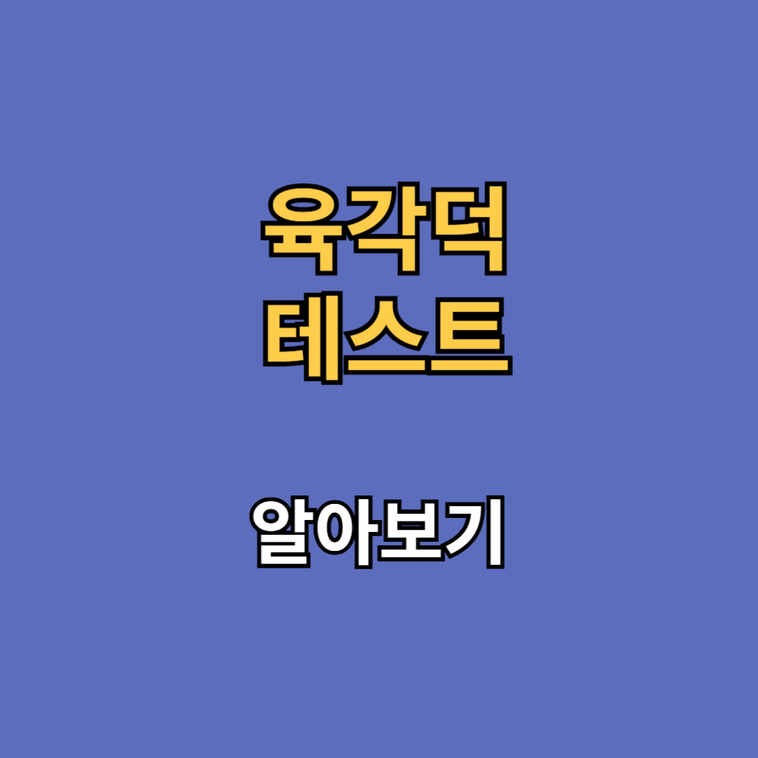 육각덕 테스트